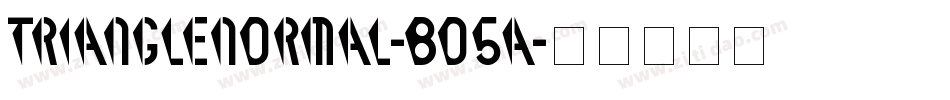 TriangleNormal-8O5A字体转换