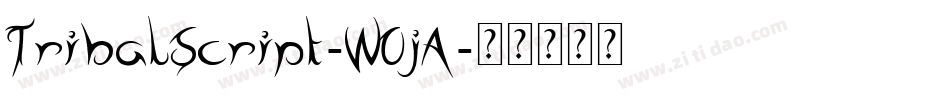 TribalScript-WOjA字体转换