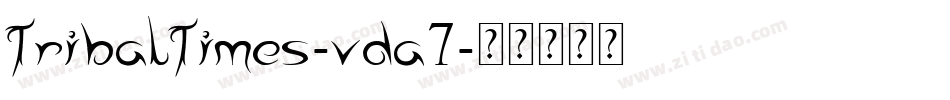 TribalTimes-vda7字体转换