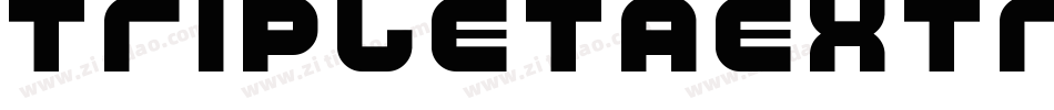 TripletaExtrabold-xVx0字体转换