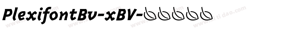 PlexifontBv-xBV字体转换