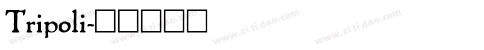 Tripoli字体转换