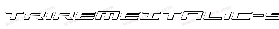 TriremeItalic-9wgZ字体转换