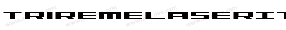 TriremeLaserItalic-RREv字体转换