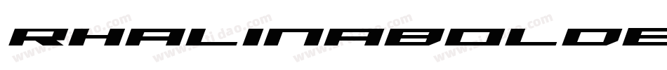 RhalinaBoldExpandedItalic-KxoA字体转换 RhalinaBoldExpandedItalic-KxoA字体转换