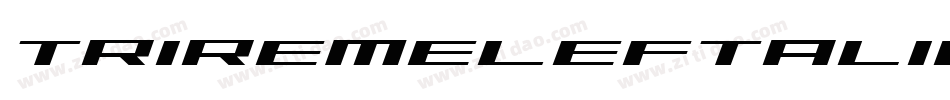 TriremeLeftalic-B42G字体转换