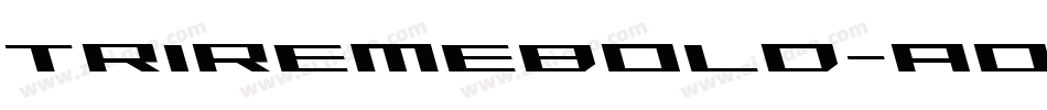 TriremeBold-AoO2字体转换
