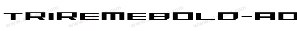 TriremeBold-AoO2字体转换