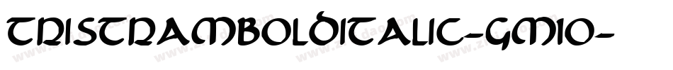 TristramBoldItalic-Gm1O字体转换