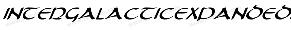 IntergalacticExpandedItalic-1WgB字体转换