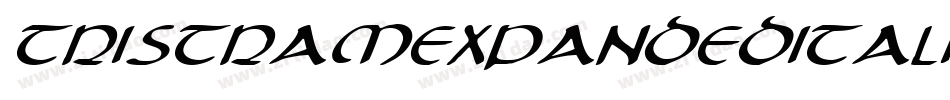 TristramExpandedItalic-6qOx字体转换