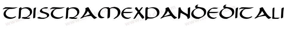 TristramExpandedItalic-6qOx字体转换