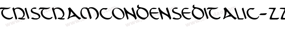 TristramCondensedItalic-zZvX字体转换