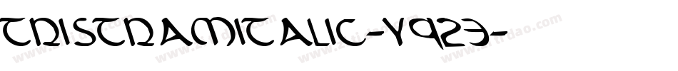 TristramItalic-y923字体转换