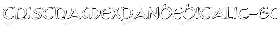 TristramExpandedItalic-6qOx字体转换