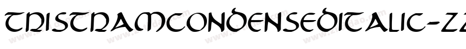TristramCondensedItalic-zZvX字体转换