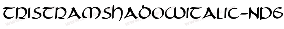 TristramShadowItalic-nP6Y字体转换