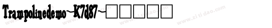 Trampolinedemo-K7d87字体转换