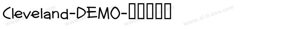 Cleveland-DEMO字体转换