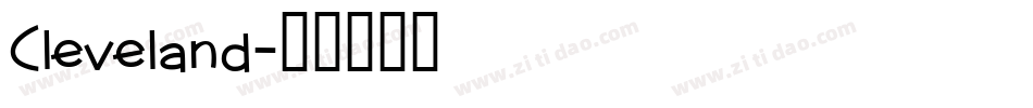 Cleveland字体转换
