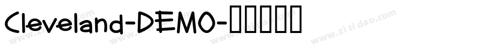 Cleveland-DEMO字体转换