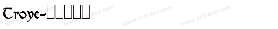 Troye字体转换