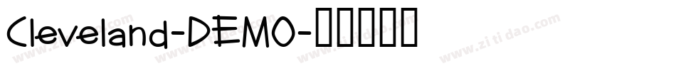 Cleveland-DEMO字体转换