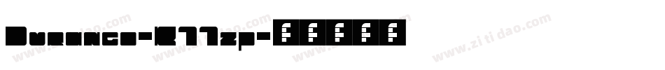 Durango-K77zp字体转换