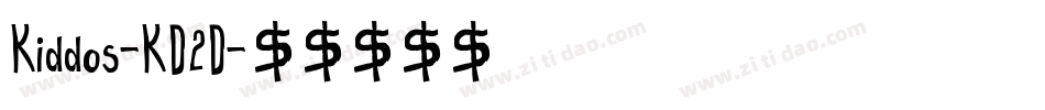 Kiddos-KD2D字体转换