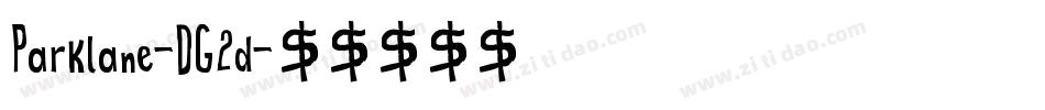 Parklane-DG2d字体转换
