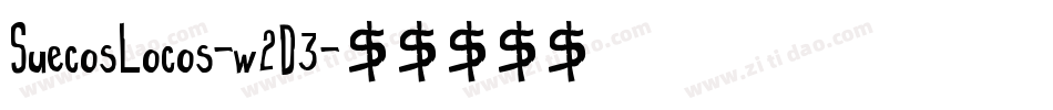 SuecosLocos-w2D3字体转换