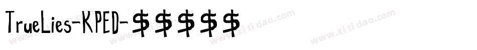 TrueLies-KPED字体转换
