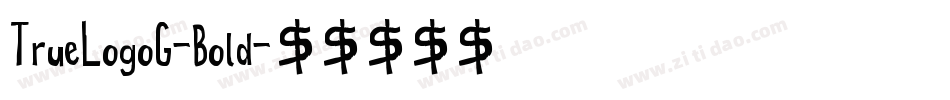 TrueLogoG-Bold字体转换