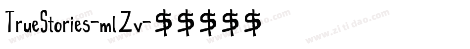 TrueStories-mlZv字体转换