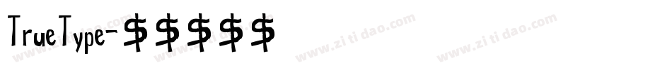 TrueType字体转换