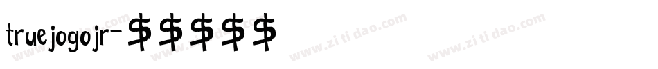 truejogojr字体转换