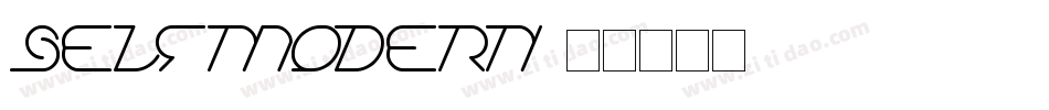 SelfModern字体转换