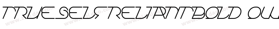 TrueSelfReliantBold-owgeA字体转换