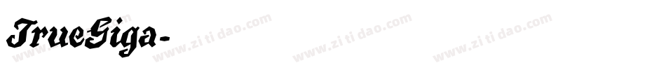 TrueGiga字体转换