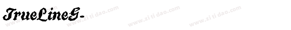 TrueLineG字体转换