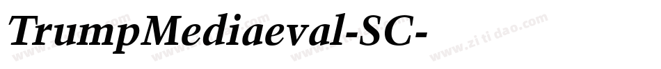TrumpMediaeval-SC字体转换