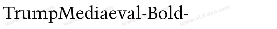 TrumpMediaeval-Bold字体转换