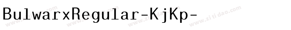 BulwarxRegular-KjKp字体转换