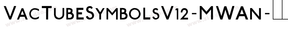 VacTubeSymbolsV12-MWAn字体转换