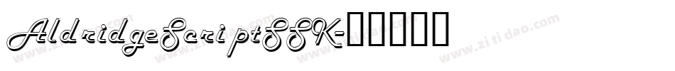 AldridgeScriptSSK字体转换