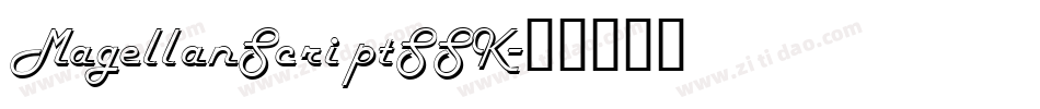 MagellanScriptSSK字体转换