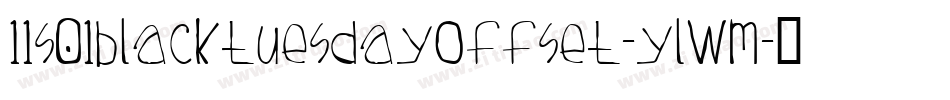 11S01BlackTuesdayOffset-yLwM字体转换