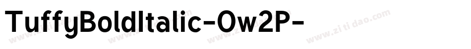 TuffyBoldItalic-Ow2P字体转换