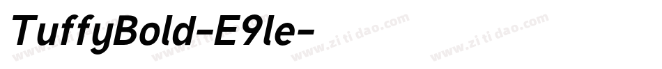 TuffyBold-E9le字体转换