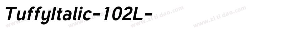 TuffyItalic-102L字体转换